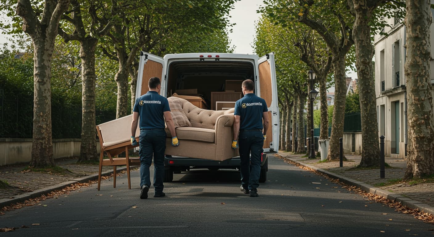 Équipe de débarras professionnel en Île-de-France